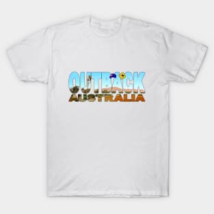 OUTBACK Australia - Red Sand Desert Scene with Windmill T-Shirt